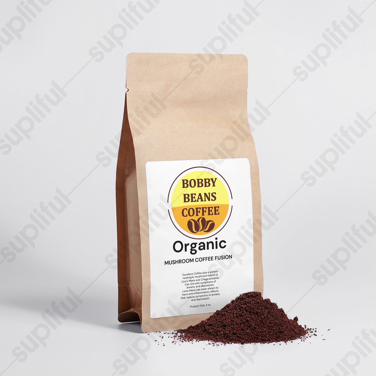 Mushroom Coffee Fusion - Lion’s Mane & Changa Herbs- 4oz