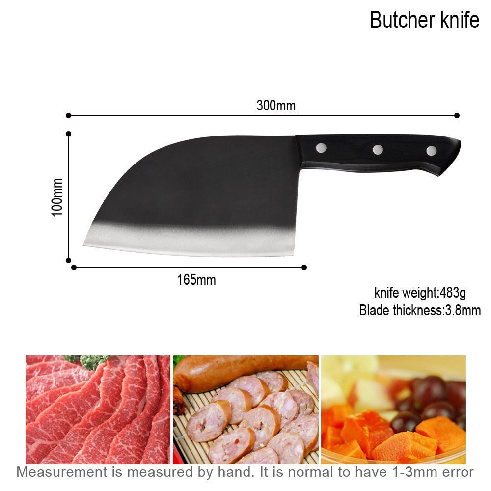 XYj Carabiner Butcher Knife Full Tang Outdoor Camping Outdoor Gift Box Cover Sheath Parcel Survive 7cr17 Stainless Steel Knife