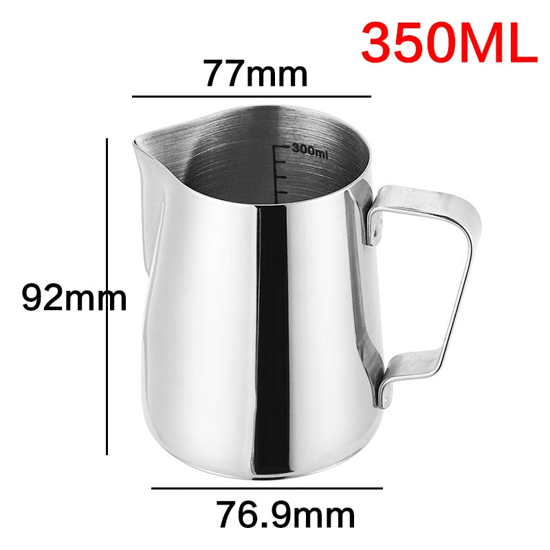 Stainless Steel Milk frothing Jug Espresso Coffee Pitcher Barista Craft Coffee Latte Milk Frothing Jug Pitcher 350 600 1000ml
