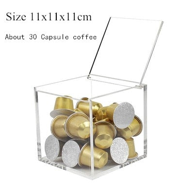 Acrylic Capsule coffee storage rack box for DOLCE GUSTO NESPRESSO Nordic dustproof household capsules accessories