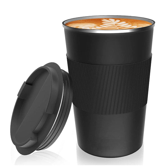 12/17oz  Coffee Thermos Mug Double-wall Stainless Steel  Portable Car Travelling Tumbler  Insulation Thermal Coffe Cup To Go